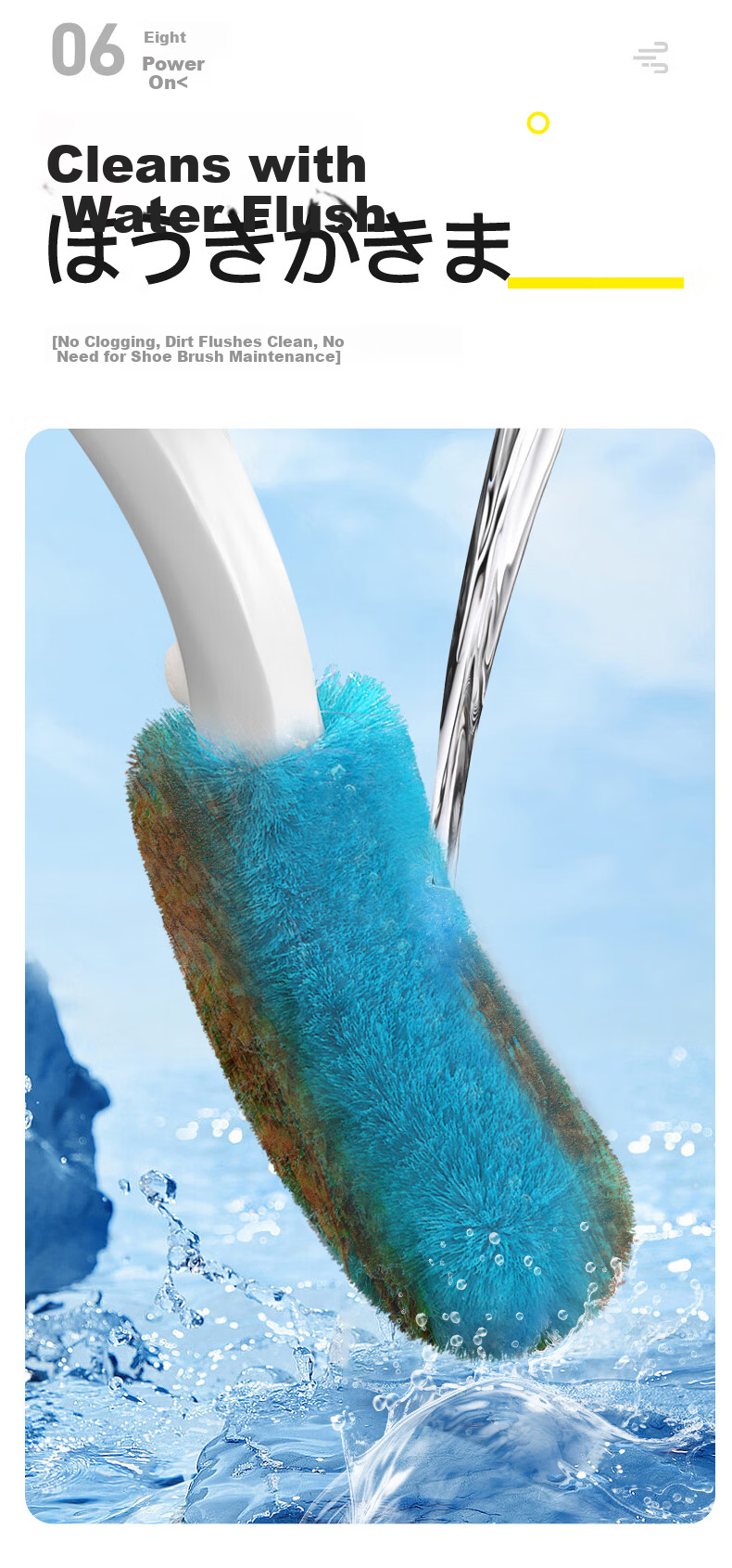 CONDOR Japanese Soft Bristle Shoe Brush Household Clothing Cleaning Brush Soft Bristle Multi-Function Long Handle Shoe Cleaning Tool 13