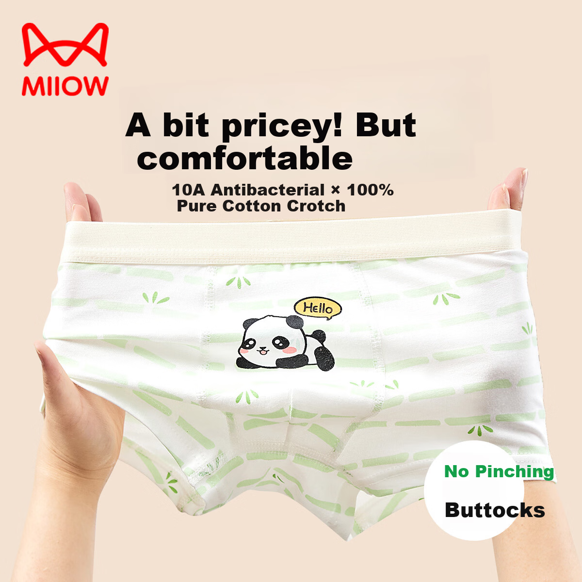 Miiow Kids Boys Cotton Boxer Briefs Pure Cotton Boys Underwear Age 6-12 A-Class Cotton