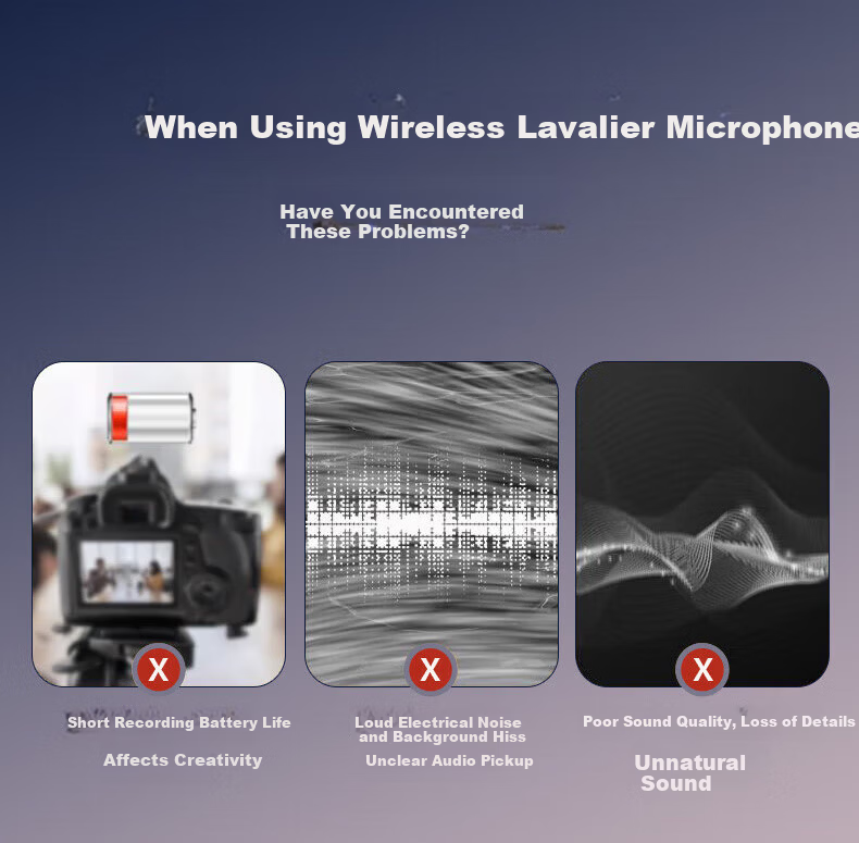 KOVOL Wireless Lavalier Microphone Mini Clip-on Mic for Live Streaming Outdoor Interview Short Video Conference Recording Professional Noise-Cancelling Recorder 3