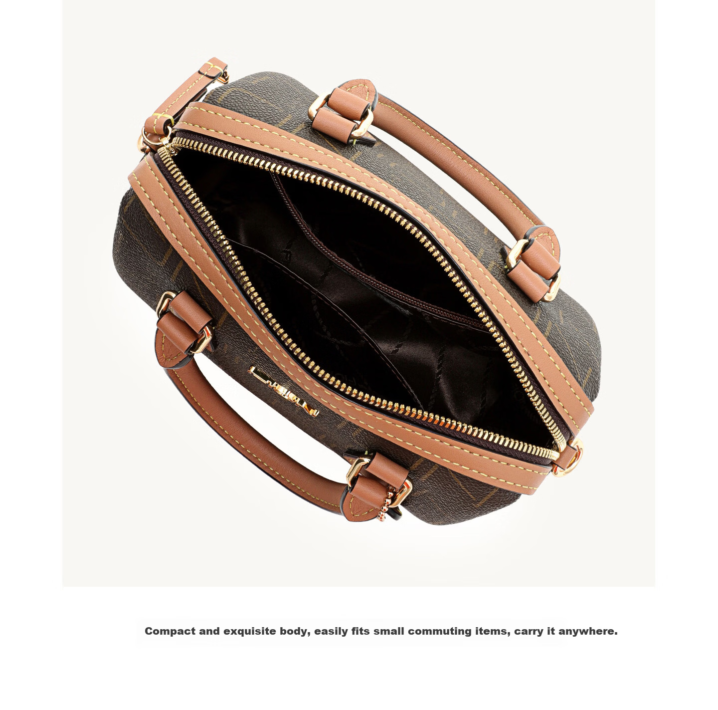 FION New Boston Bag Women Shoulder Crossbody Bag Versatile Birthday Gift 3