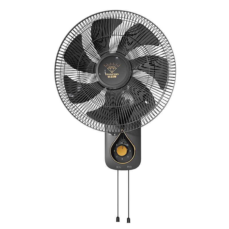 DIAMOND Wall-Mounted Electric Fan 16-Inch Plastic 7-Blade Quiet High-Power Industrial Oscillating Wall Fan for Home, Office, Living Room, Restaurant, Warehouse Water-Drop Design