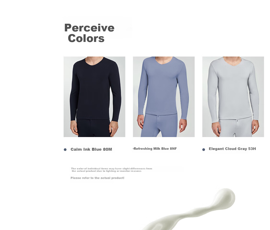 AIMER MEN Milk Leather Men's Long Thermal Pants Single Layer Thickened Extra Warm NS73K431 Gray Blue 180 7
