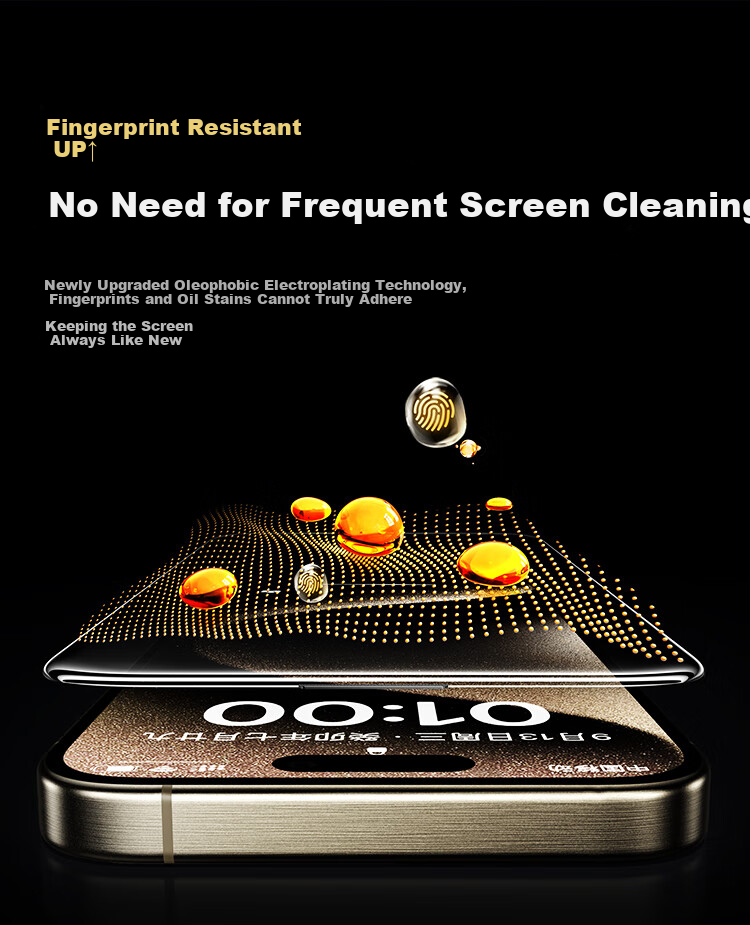 Ugreen [Authorized US Import Corning Pro] Tempered Glass Screen Protector for iPhone 16 Pro Max, Full Coverage, Anti-Fingerprint, Drop Protection, Dustproof 22