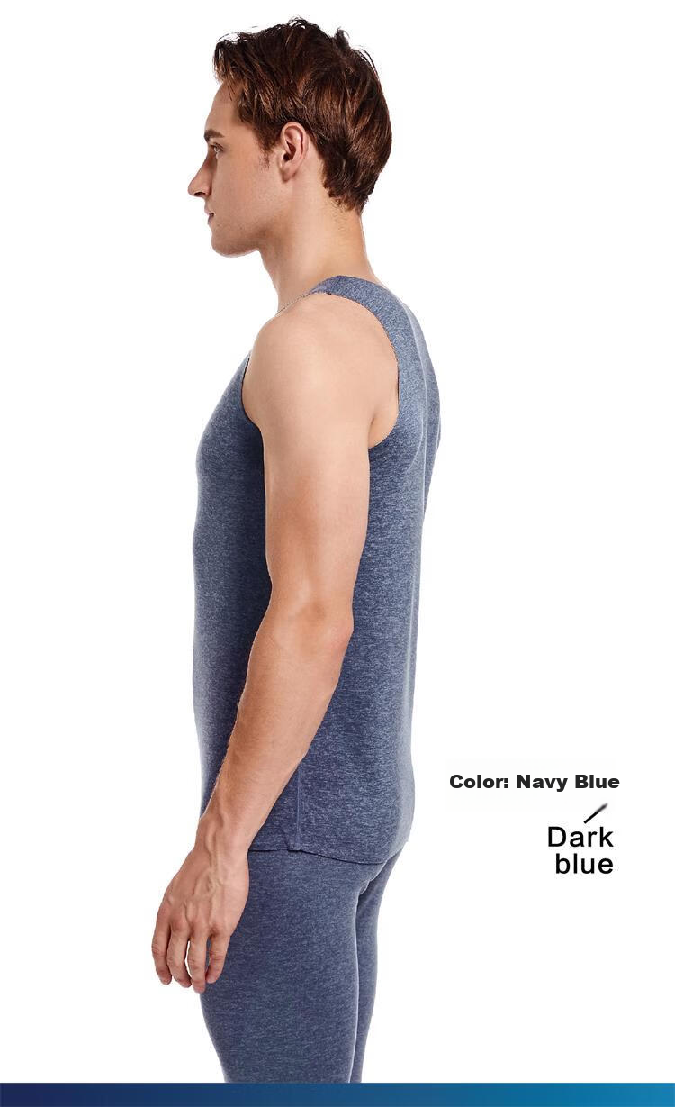 Paul Frank Men's Cashmere Silk Thermal Vest Seamless Heat Retaining Base Layer Autumn Winter Warm Waistcoat Jacket 20