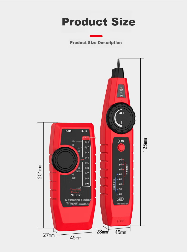 Smart Mouse NF-810 Cable Tracker Network Tester Line Tracer Cable Detector Network Cable Tester 8