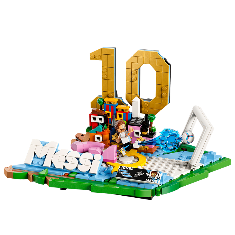 LEGO Building Blocks 43011 Messi Classic Goal Moment Boys and Girls Toy Children's Day Gift Football Figurine