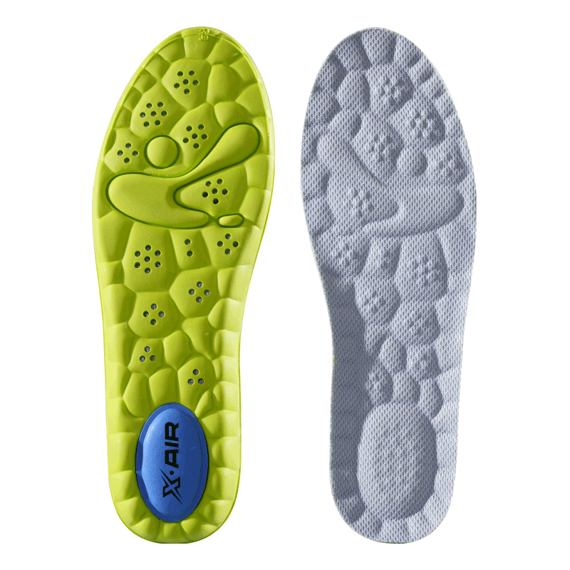 Nanjiren 2 Pairs of Sports Insoles for Men, Soft And Elastic Shock-Absorbing Breathable Odor-Resistant Sweat-Absorbing Comfortable Long-Standing Antibacterial Non-Stuffy Size 41-42