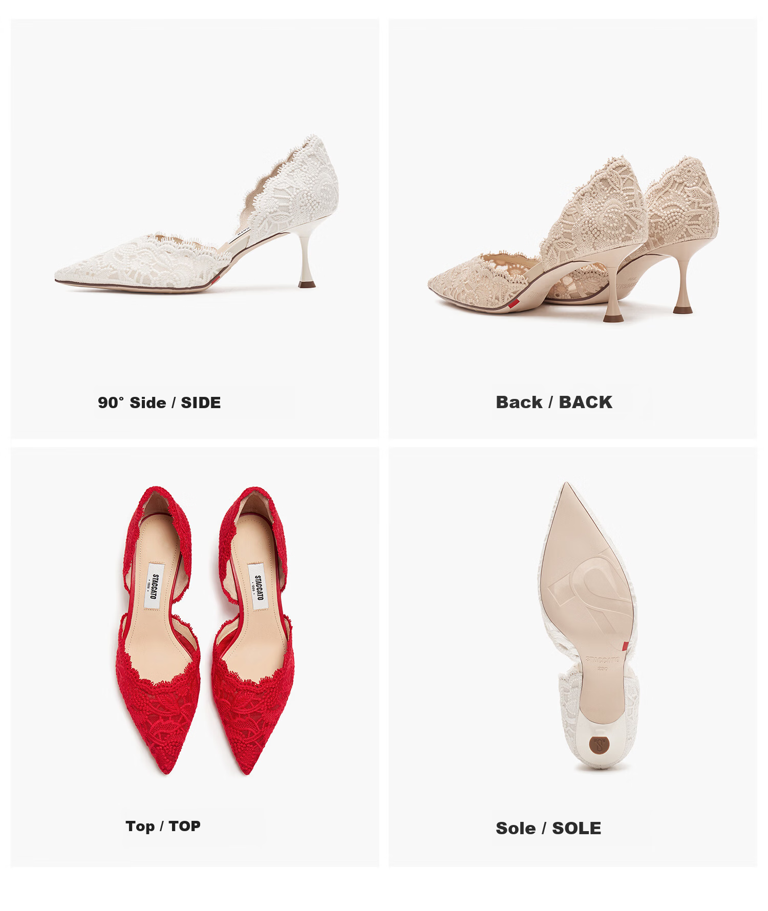 Skechers Yang Mi 2026 Spring Lace Island High Heel Women's Sandals ED334AK6 Sea Salt Rose Apricot Hollow Style Size 34 37