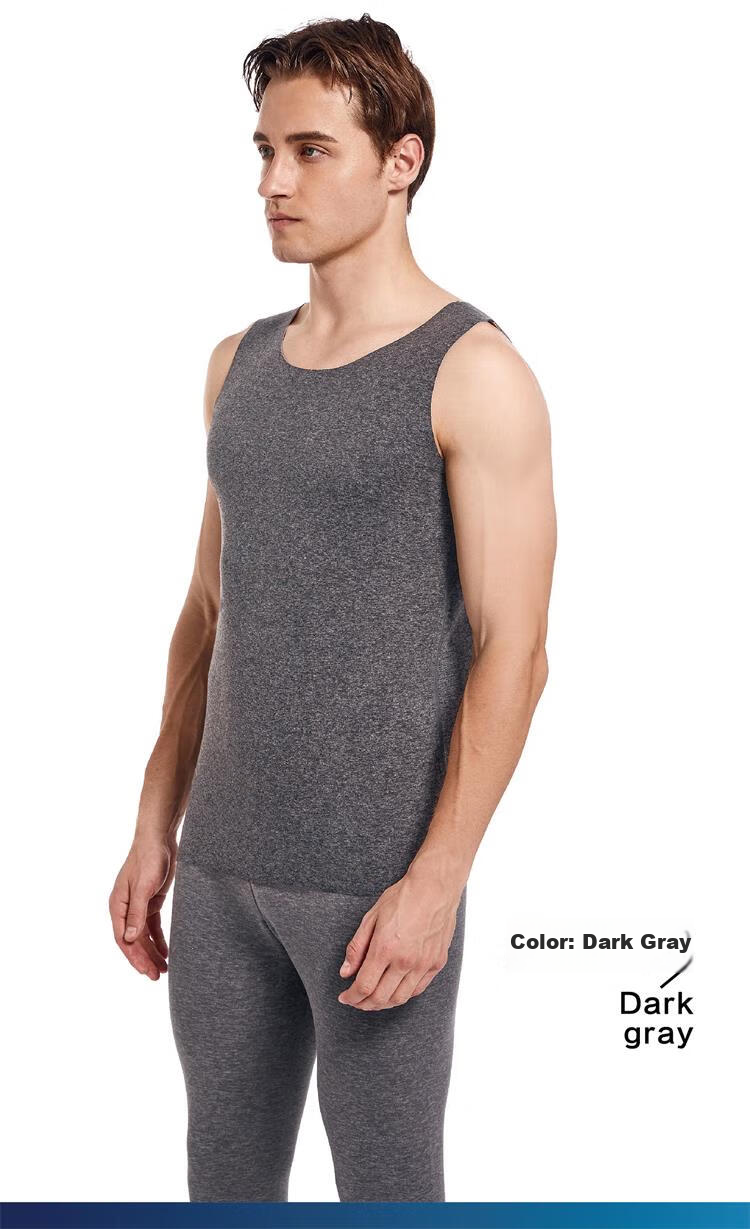 Paul Frank Men's Cashmere Silk Thermal Vest Seamless Heat Retaining Base Layer Autumn Winter Warm Waistcoat Jacket 18