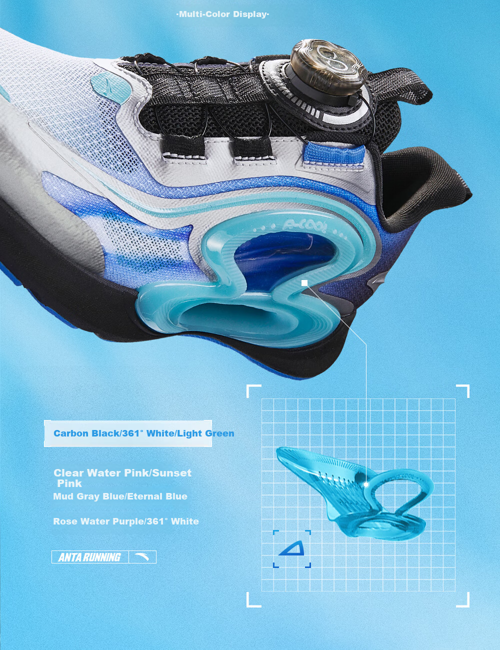 Anta Kids Running Shoes Zhuyue 2026 Summer Breathable Boys and Girls Professional Shock Absorption Running Shoes A12625588 6