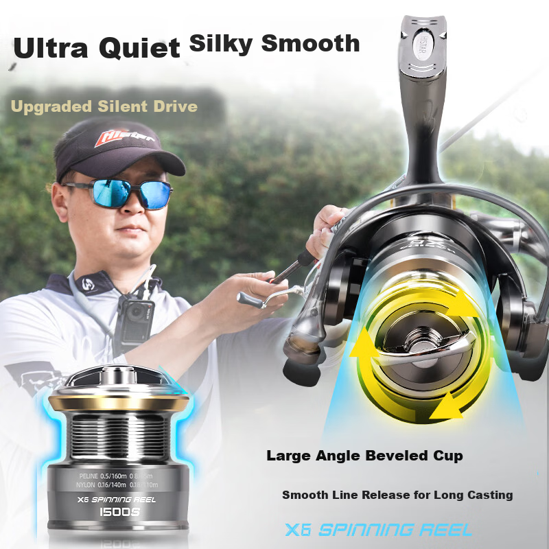 HISTAR X6 Metal Durable Screw-in Spinning Reel X6-1000s [Metal Durable]