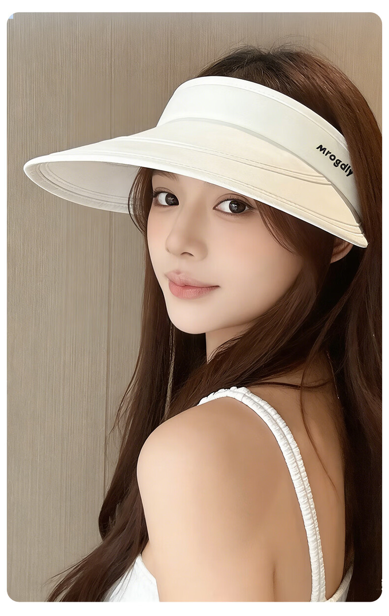 FitonTon Women's Summer Sun Protection Hat Outdoor Sunshade Running Open-Top Hat UV Protection Breathable 5