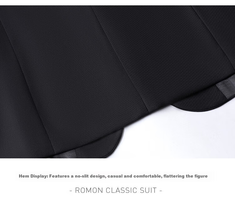 ROMON Women's Professional Blazer Simple Elegant Business Commuter Versatile Suit Jacket High-End Feel 12