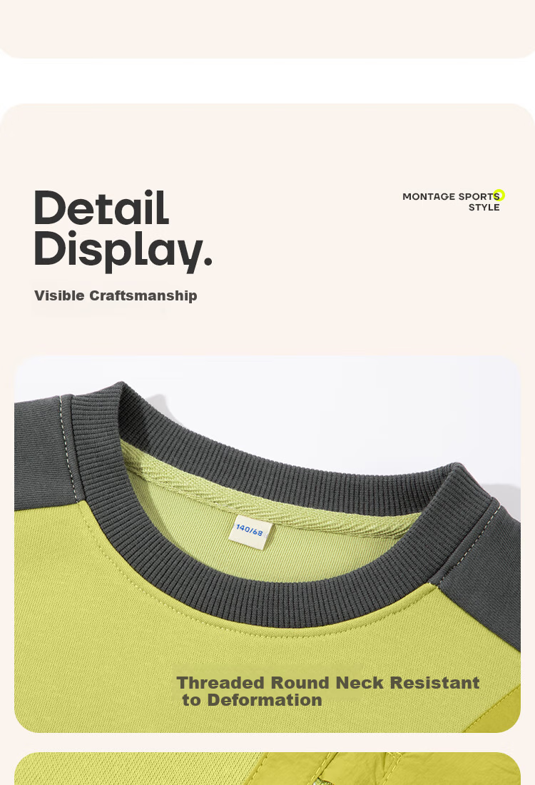 Jeanswest Kids Sweatshirt Spring and Autumn 2026 New Boys Outdoor Loose Top Casual Spring Wear for Older Children 11