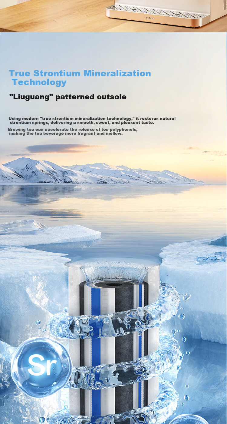 Tineco Ice Cube Heating Water Purifier Min Ice Master Elegant Home Countertop Water Filter No Installation Hot and Cold Direct Drinking Machine 5