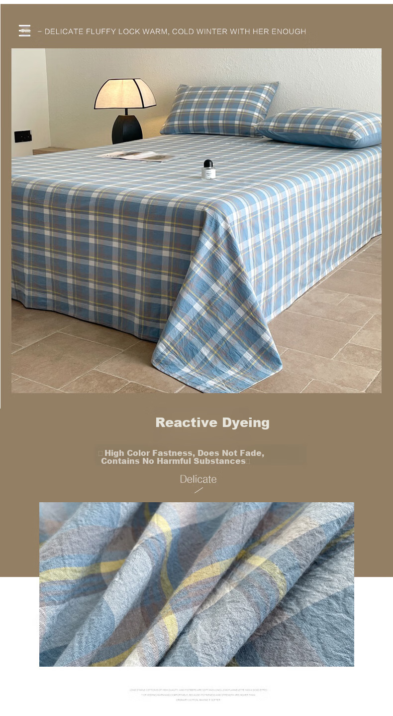 Hodo 10A Antibacterial Bed Sheet Single Piece Double/Single Bed Sheet Four Seasons Skin-Friendly Bedding Bedspread 230*230cm Gray Tone 5