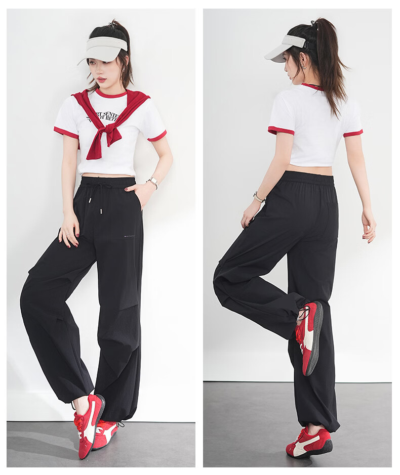 Borui Summer Lightweight Work Pants for Women 2026 New Quick-Dry Straight Casual Pants American Paratrooper Style 16