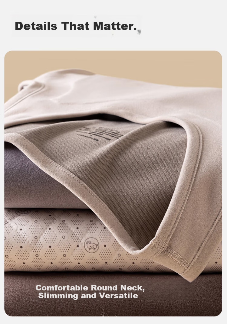 Caiyue Women's Thermal Vest Graphene Thickened Wool Patch Innerwear Autumn Winter Cold-Resistant Heating Vest Base Layer Shirt 11