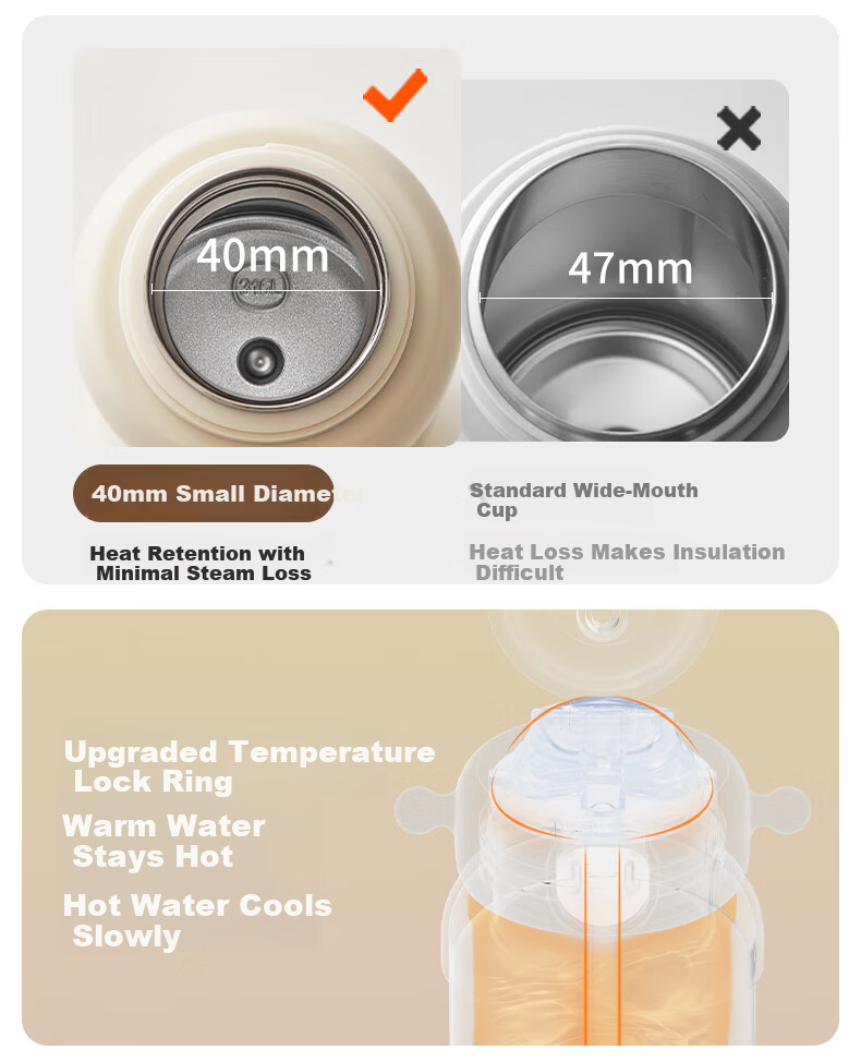 LOCK&LOCK Insulated Baby Water Bottle Large Capacity Children's Thermos Student School Cup 2