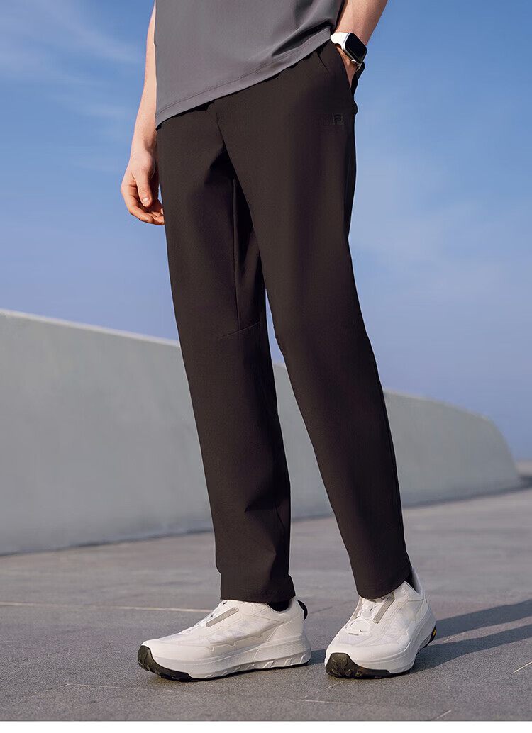 FILA Official Men's Knitted Long Pants 2026 Spring Summer Cooling Breathable Fitness Straight-Leg Sports Pants 13
