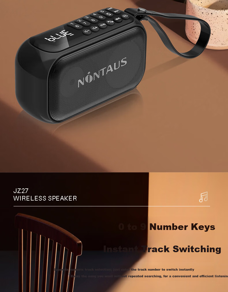 Jinzheng JZ27 2025 New Bluetooth Speaker Portable Outdoor Small Large Volume Square Dance Multifunction Player Card Slot Rechargeable Elderly Music Radio 16