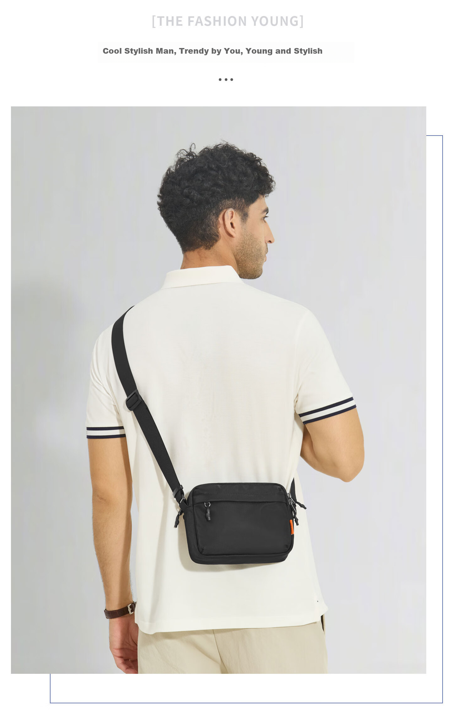 BJIAX Lightweight Portable Functional Crossbody Bag Commuter Men's Small Shoulder Bag Outdoor Casual Trendy Single Shoulder Bag Gift for Dad 1