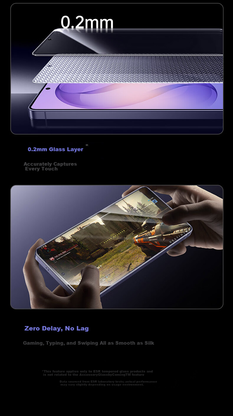 ESR ESR [3 Pieces] Tempered Glass Screen Protector for Samsung S25 Ultra, Galaxy S25 Ultra Phone Film, Anti-Fingerprint, HD Clear, Full Coverage Front Protective Film 17