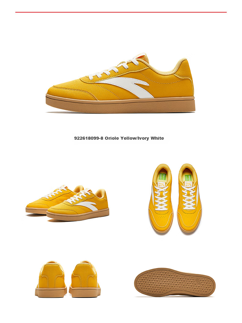 Anta Vitality Women's Skate Shoes Classic Thin Sole Low-Top Summer Breathable White Casual Shoes Mother's Day Gift 23