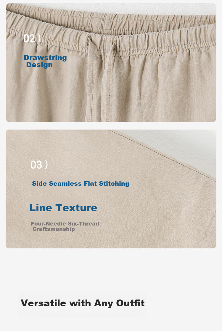 JD Jingzao 100% Linen Vintage Style Casual Pants for Women 2026 Spring Slim Fit Linen Color S 11