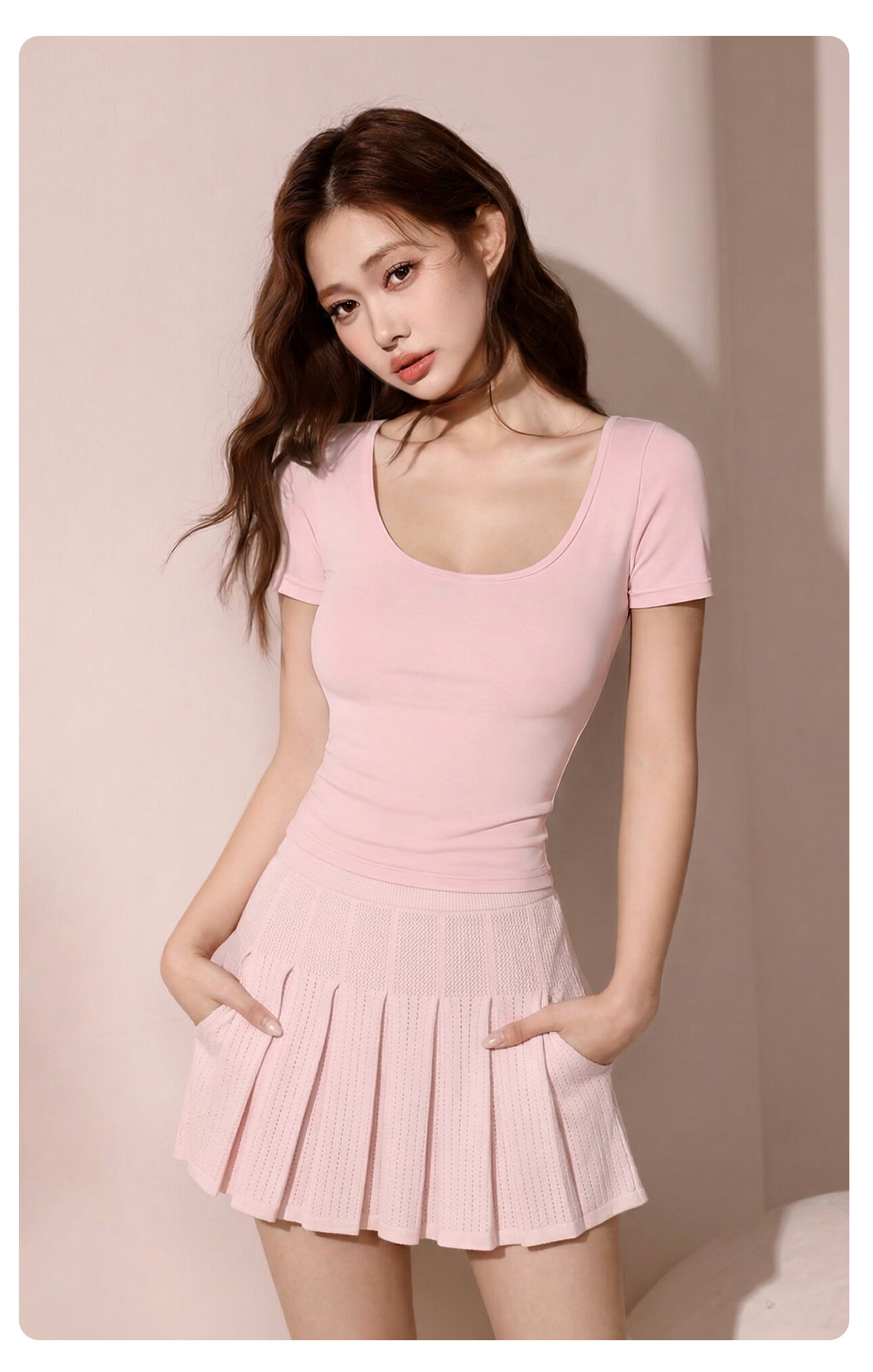 PINK AMY Pinkamy Curvy Barbie T-Shirt for Women, Short Sleeve, Wearable as Outerwear or Inner Layer 30