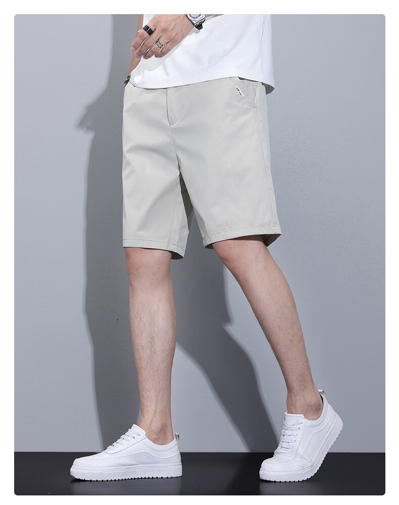 Pierre Cardin Men's Ice Silk Quick-Dry Cooling Sports Casual Shorts Black XL Father's Day Gift 17