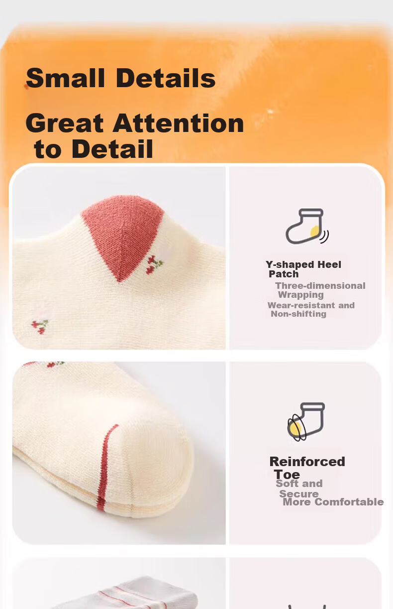 Mianqixiong Baby Socks Pure Cotton Mid-Calf Infant A-Class Autumn Winter Non-Restrictive Girls Children's Cotton Socks - H041-M 14