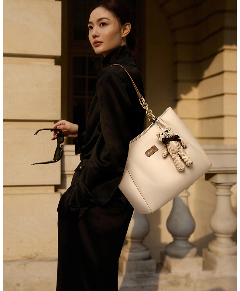 Aiqinghai Leather Handbag, Women's Tote Bag, Large Capacity Shoulder Bag, High-End Brand, Birthday Gift for Wife Or Girlfriend on May 20 12