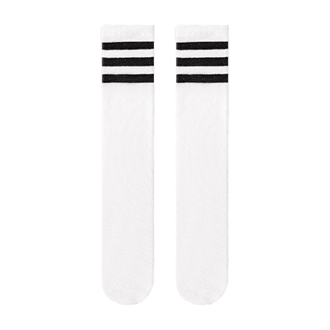 Modal Children's Long Tube Socks Spring and Summer White Football Socks Boys and Girls Student Mesh Sports Mid-Calf Cotton Socks for Older Kids