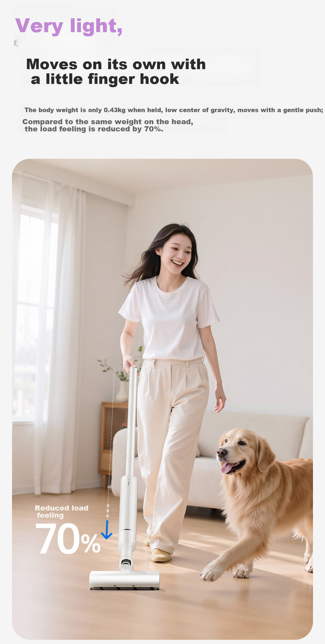 Panasonic Xtra Zero Zero Cordless Vacuum Cleaner Automatic Dust Collection Home Powerful Handheld Green Light Dust Detection Pet Hair Removal MC-KAX1W [60 Days No Trash Emptying] 6