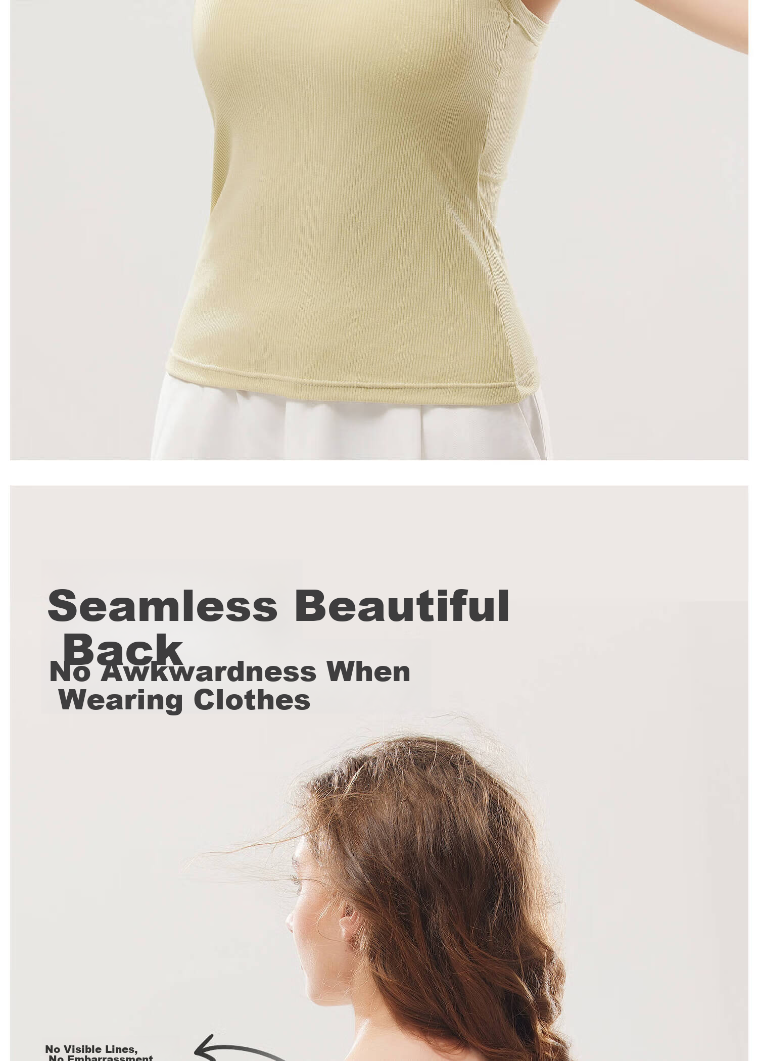 Shiduo Nursing Camisole Vest Maternity Innerwear with Chest Pads Anti-Sagging Postpartum Breastfeeding Base Layer 019 Bean Green XL 9