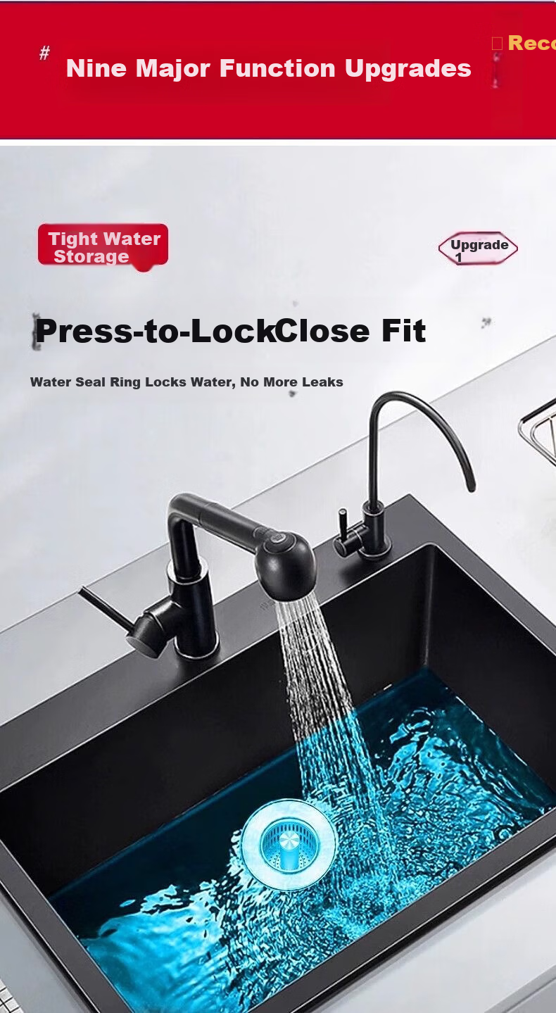 OPLSED [Germany] Stainless Steel Kitchen Sink Drain Accessory Leak-Proof Plug Filter Universal OP-TTX2001 5