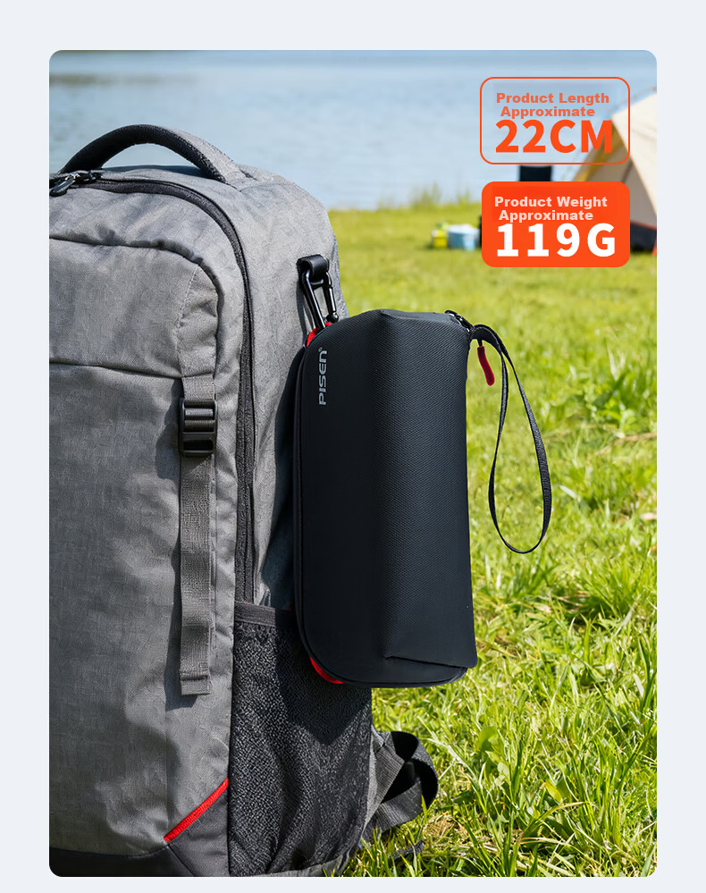 Pisen Compatible DJI OSMO Pocket 3 All-in-One Storage Bag Camera Case Pocket Gimbal Camera Protective Case Portable Handheld Gimbal Camera Accessory Travel Medium Bag 7