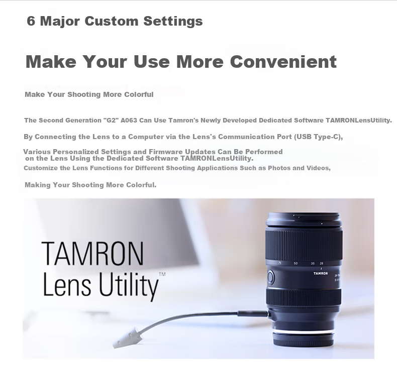 Tamron 28-75mm F/2.8 Di III VXD G2 Second Generation Large Aperture Standard Zoom Lens for Sony Mirrorless Cameras Landscape Portrait Sony E-Mount Youth Edition 2