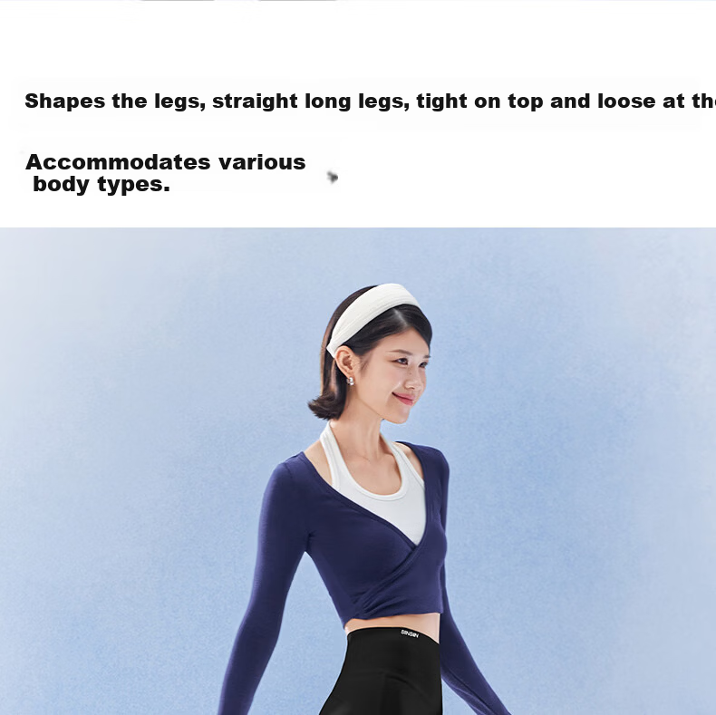 SIINSIIN Yang Mi Style 2026 Spring Autumn New Flared Yoga Pants Women's Shark Flare Trousers 4