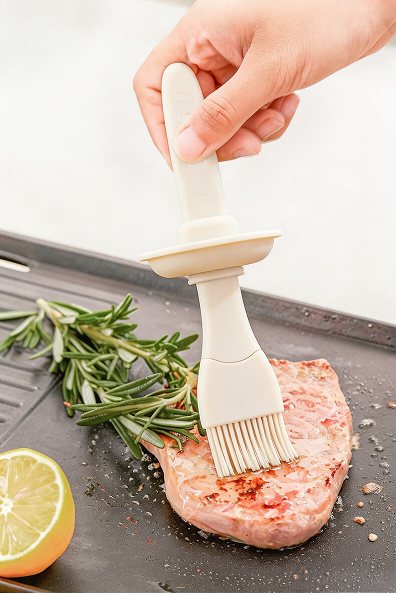 Baijie Silicone Oil Brush with Bottle 200ml High Temperature Resistant Baking BBQ Pancake Meat Food Grade Oil Brush 12