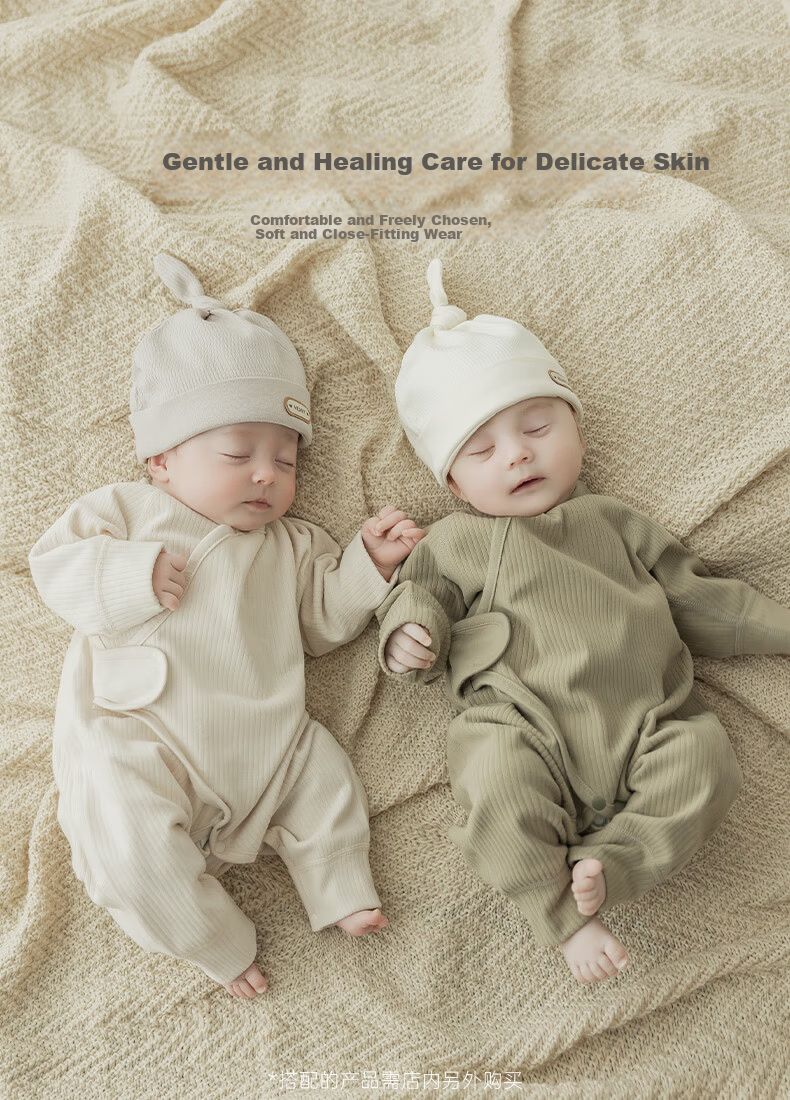Guaiqi Bear [Light Warm Fleece] Baby Clothes 0-6 Months Spring and Autumn Newborn One-piece Suit Full Moon Hundred Days Baby Pajamas 2