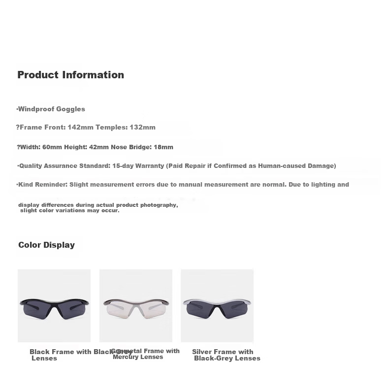 GOGOSOON Night Riding Outdoor Sports Cycling Sunglasses Mountaineering Y2K Protective Windproof Headband Sunglasses Running Marathon 6