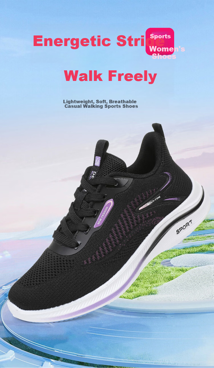 BURUIJING Women's Breathable Mom Sports Casual Shoes Non-slip Old Beijing Cloth Shoes 61129 Pink Size 40 1
