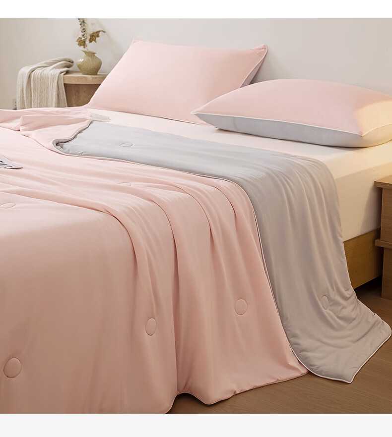 MUJI Class A Cooling Ice Silk Summer Quilt Lightweight Washable Single Dormitory Air Conditioning Blanket 1.5x2m 3