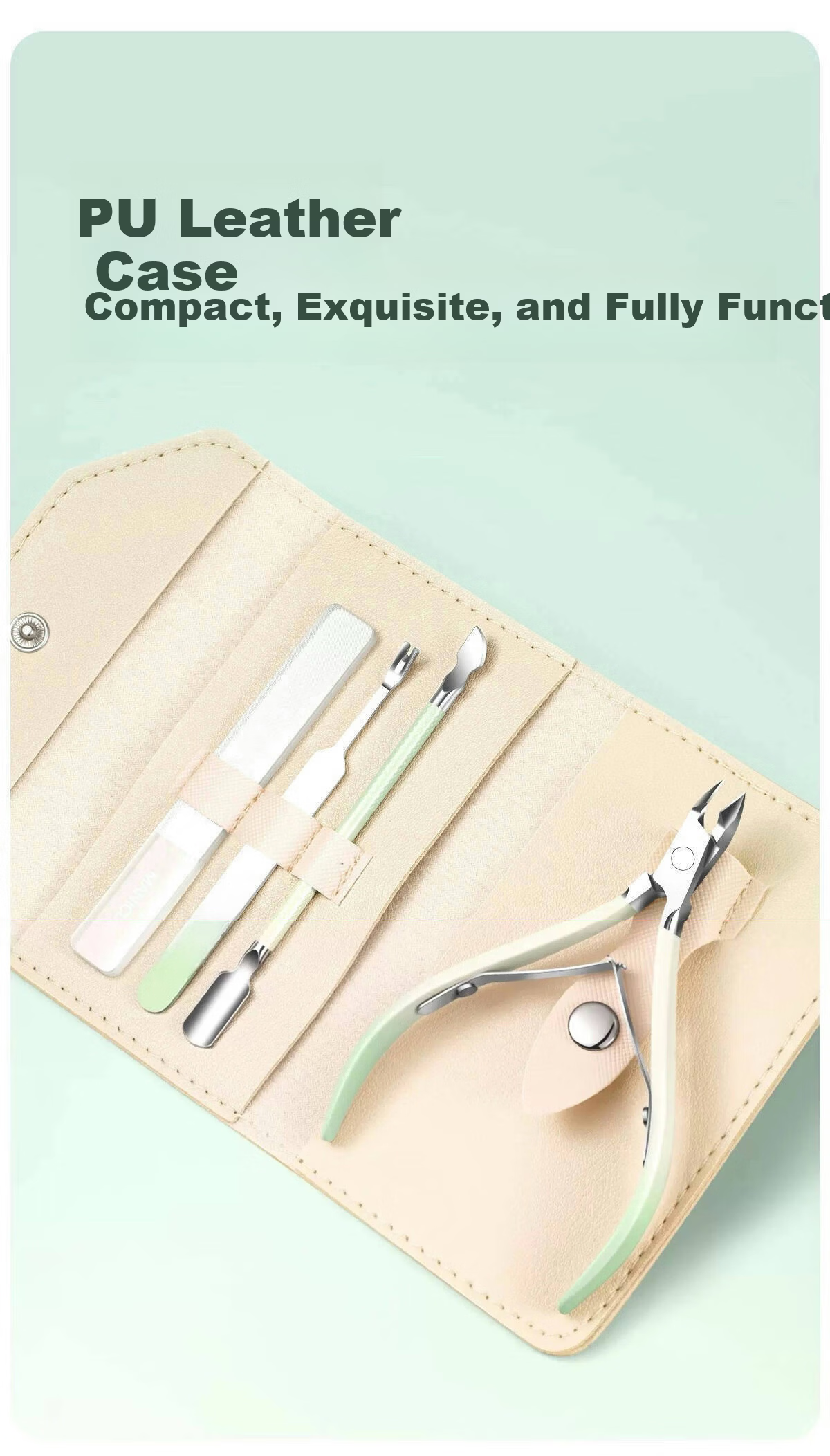 SweetCoolDou Cuticle Nipper Steel Pusher Dead Skin Fork Manicure Tool Set Nail Grooming Kit Cuticle Remover 13