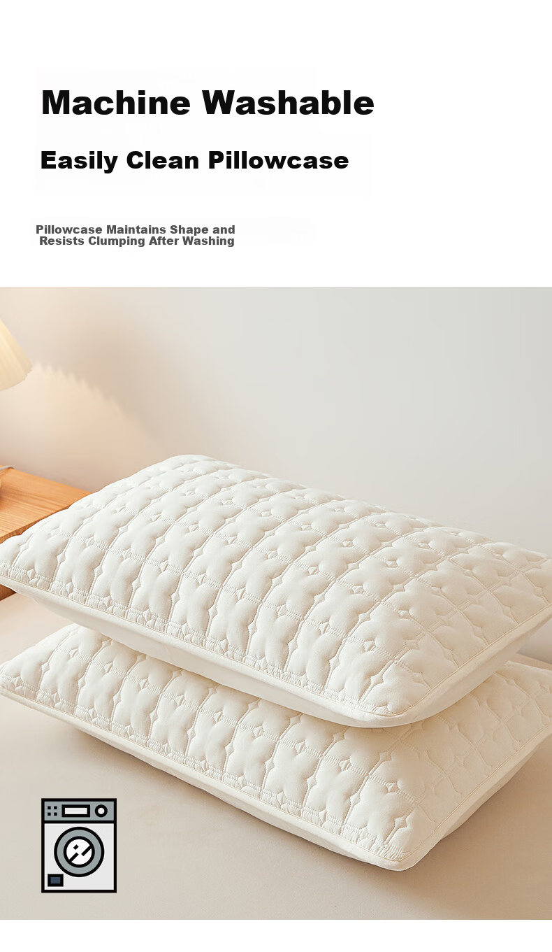 MUJI A-Class 100% Cotton Soybean Cotton-Padded Pillowcase Anti-Oil and Dirt Single 48x74cm Pair 10