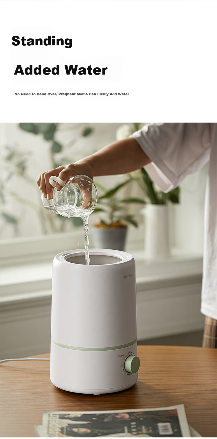 Bear Home Bedroom Humidifier Baby Quiet Antibacterial Air Humidifier Mini Desktop Air Conditioner Humidifier JSQ-D30W1 9