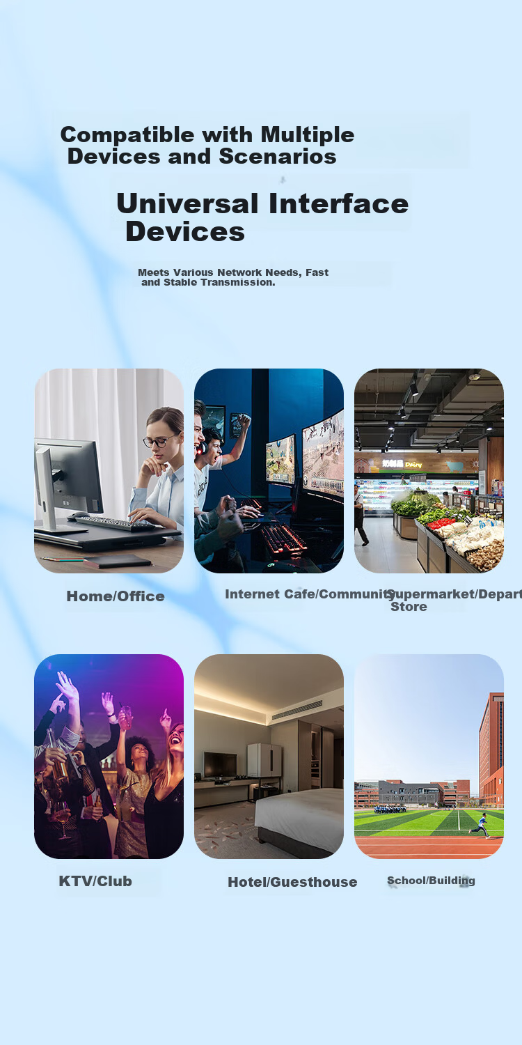 ZLEUE Cat5e High-Speed Gigabit Ethernet Cable, 50 Meters Construction Wiring Broadband Computer Home Connection Patch Cord, Finished Network Cable Blue ZL-5500BL 11