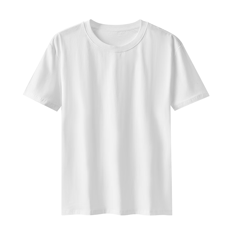 Jingshuran Gift Cotton Women's Antibacterial Pure Cotton Sweat-Absorbing Breathable Short Sleeve T-Shirt White L